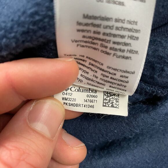 Columbia Steens Mountain 3220 Fleece Jacket Men XXL Navy Blue Full Zip High Neck - Picture 11 of 12